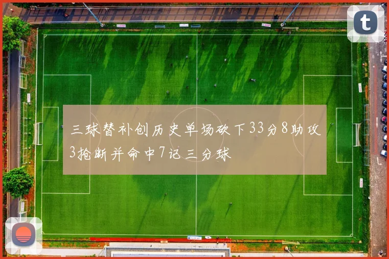 三球替补创历史单场砍下33分8助攻3抢断并命中7记三分球
